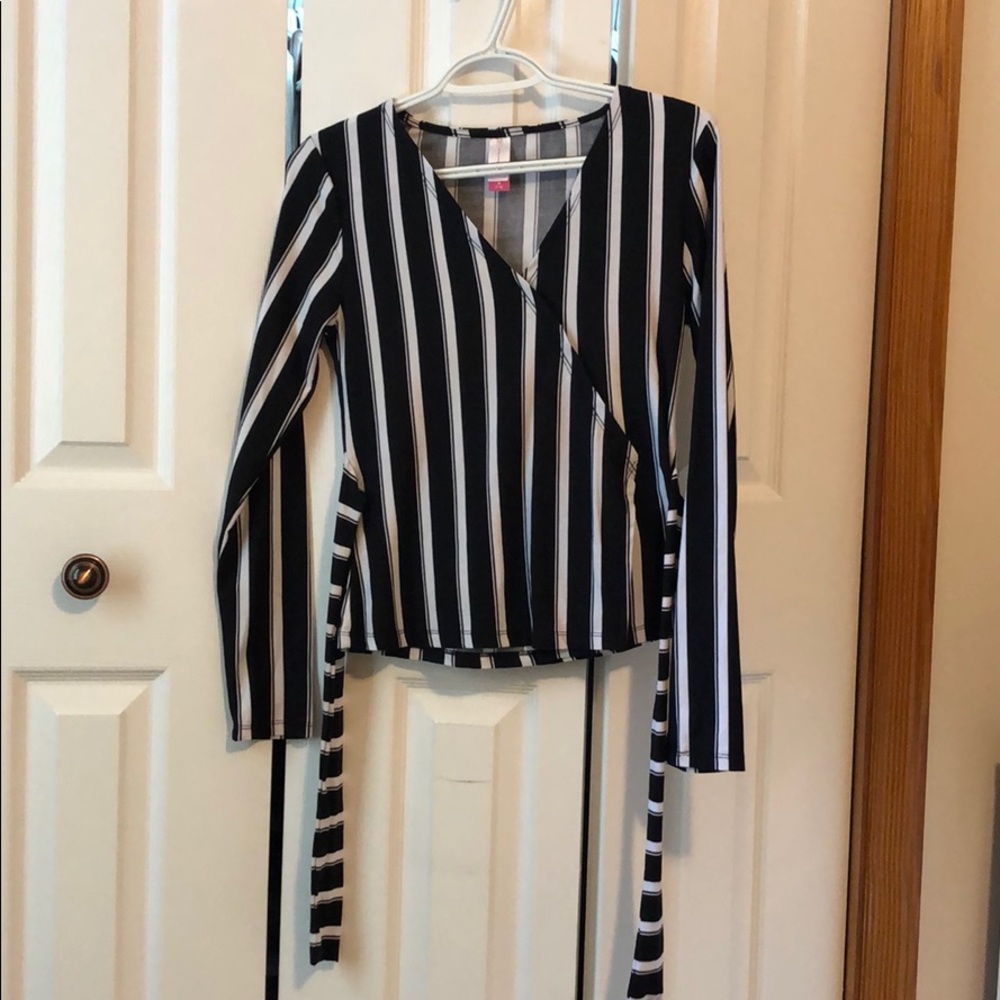 Black & white striped shirt